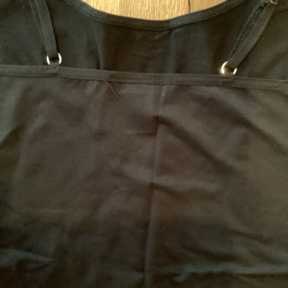 Solid Black Microfiber/Spandex Cami Top. Small - image 6